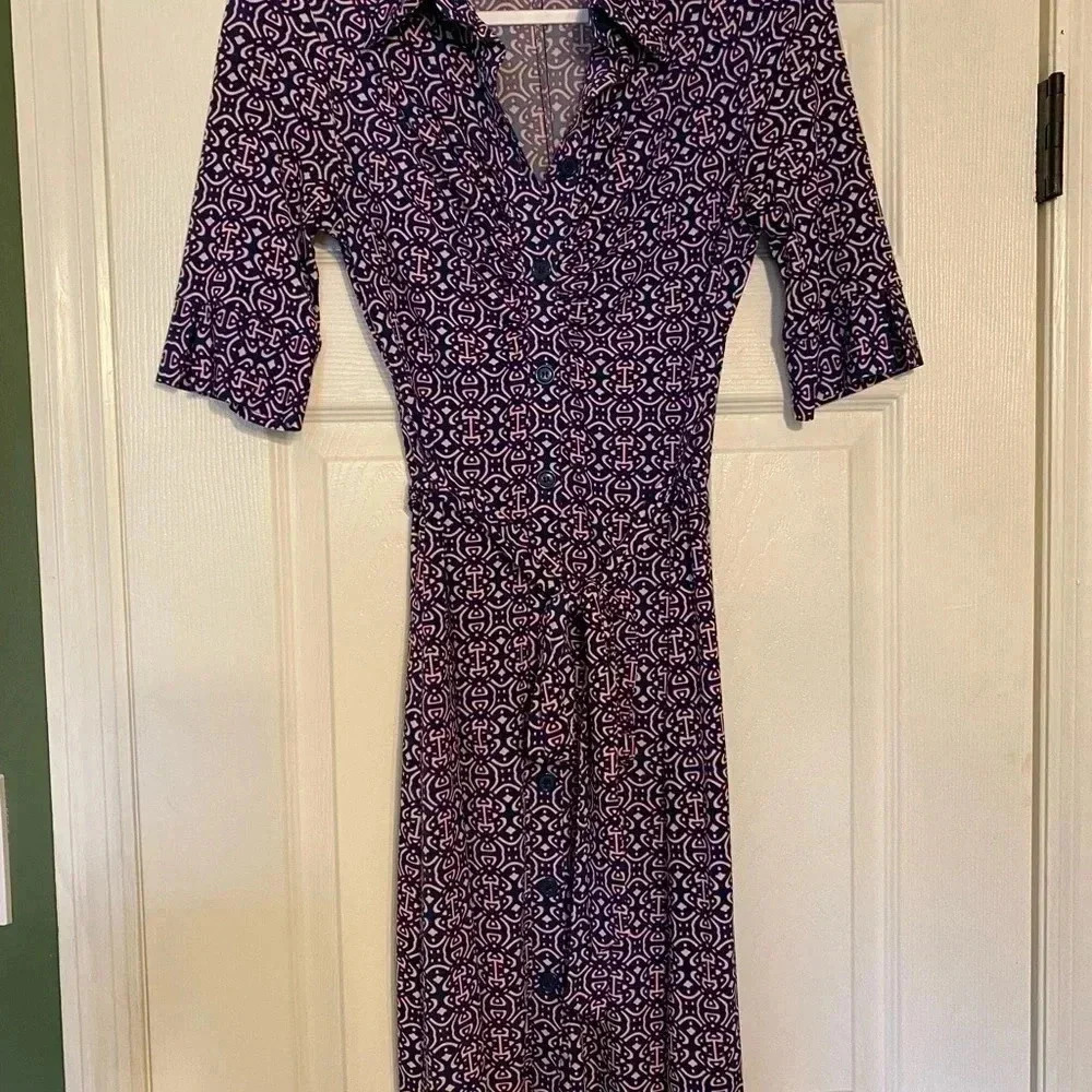 Laundry by Shelli Segal print wrap dress - Picture 5 of 7